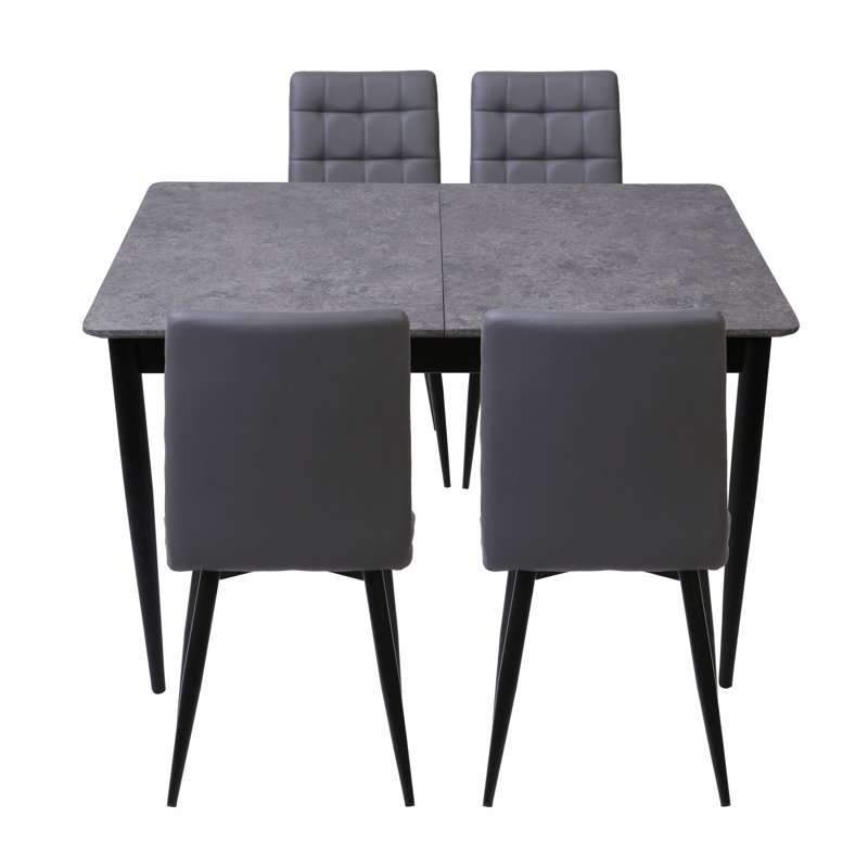 Drennen 4 - Person Butterfly Leaf Dining Set