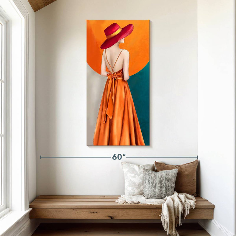 Beautiful In Orange, 48" H x 24" W