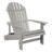 Anette Plastic Folding Adirondack Chair with Ottoman-867373342