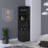 8 2-Shelf Bar Cabinet In Black - Ideal For Contemporary Living With Open Shelves