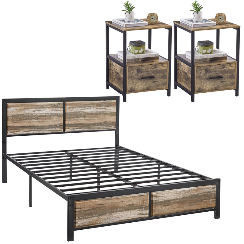 Metal Piece Bedroom Set