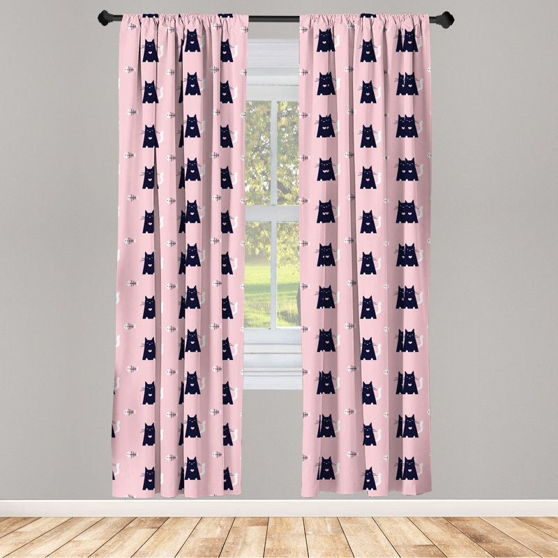 Rideaux à 4 panneaux East Urban Home, L 56 po x L 95 po