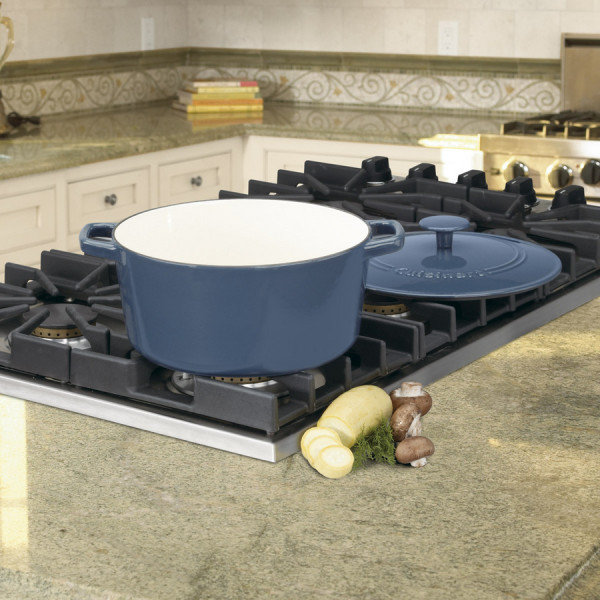 Cuisinart Chef’s Classic Enamel on Steel Round Dutch Oven with Lid, 3 Qt., Provencal Blue