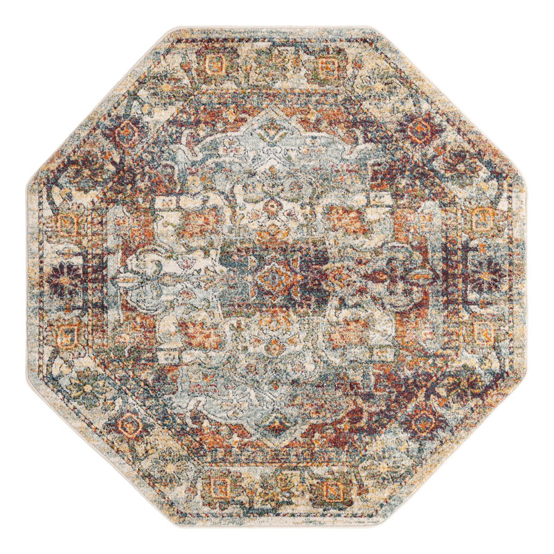 Alresford Oriental Indoor Rug, Octagon 5'1" x 5'1"