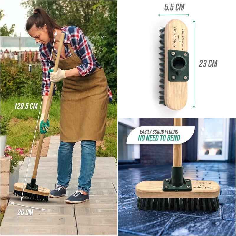 Adjustable Push Brooms with Replaceable Head