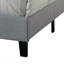Grand lit en tissu gris Venacha