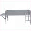Lit mezzanine simple en bois de pin avec bureau et amp; DEL - gris, aucun sommier nécessaire