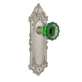 Victorian Plate with Crystal Emerald Door Knob