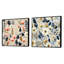 Tennille - Ensemble de 2 collages carrés botaniques abstraits-101853022-101853028