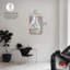 Art de salle de bain rose sur toile Paris par Notoriart-105309380-105309386