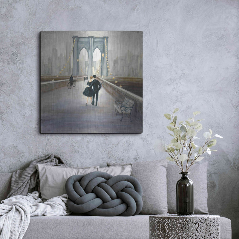 «Bridge To NY V2» par Julia Purinton, H 36 po x l 36 po