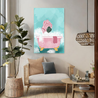 Art contemporain chien Pampered Pug Bath