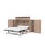 Lit armoire Pur avec matelas et armoires de rangement-89000489-89000491