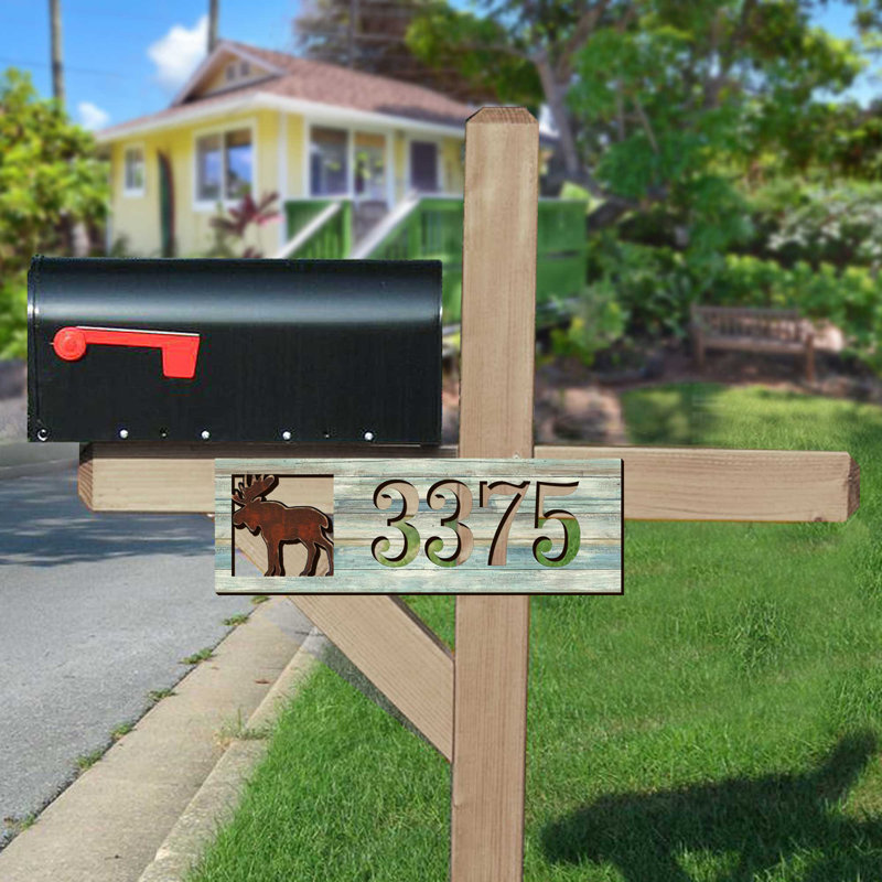 Plaque d'adresse sur 1 ligne Moose, Oui