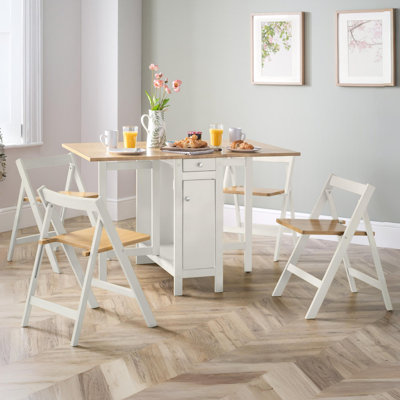 Alfreda 4 -Person Drop Leaf Dining Set