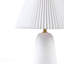 Lampe de table - Matériau céramique, abat-jour cannelé