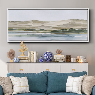 «Desert Mountains II», toile encadrée de qualité supérieure - prête à être accrochée