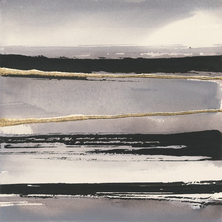 Gilded Grey I by Chris Paschke - Gallery-Wrapped Canvas Giclée, 18" H x 18" W x 1.5" D, Wrapped Canvas, No Mat