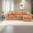 Spacious Modern Boucle Sectionals With Cloud Comfort Chaises