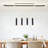 4 - Light Black LED Dimmable Kitchen Island Pendant