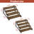 2-Pack 4-Tier Ladder Shelf (Brown)