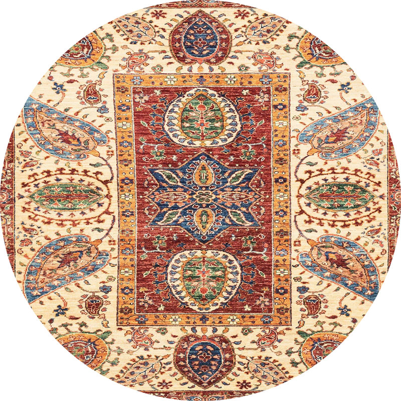 Oriental Indoor Rug, Round 7'