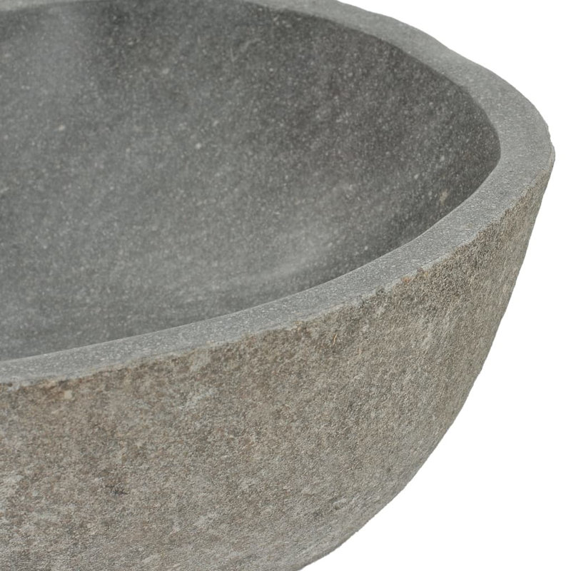 World Menagerie Thinder Stone Oval Sink, 15cm H x 46cm W x 36cm D