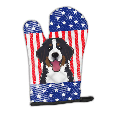 Caroline's Treasures American Flag Polyester Oven Mitt