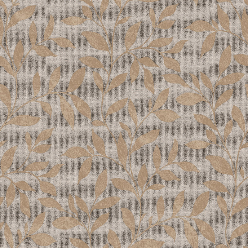 Orquidia Galerie Utopia Loose Leaf Wallpaper Roll 10m x 53cm, Gold