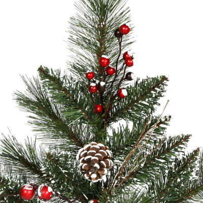 Artificial Snow Tipped Pine Wreath