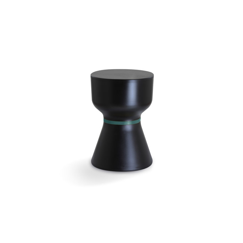 Tabouret d'appoint Paheko KO, Noir / bleu océan