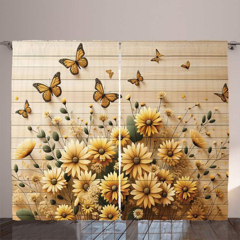 Semi Sheer Curtain Pair