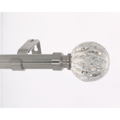 Varney Adjustable 1'' Single Curtain Rod
