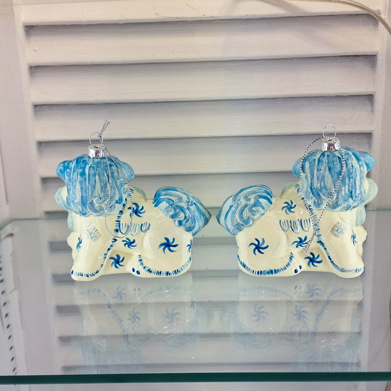 Glass Ornament 4'' Glass Animals Hanging Figurine Ornament