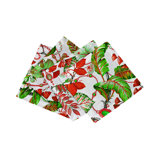 Plumeria Natural Hemstitch Cocktail 6" Linen/Cotton Napkin
