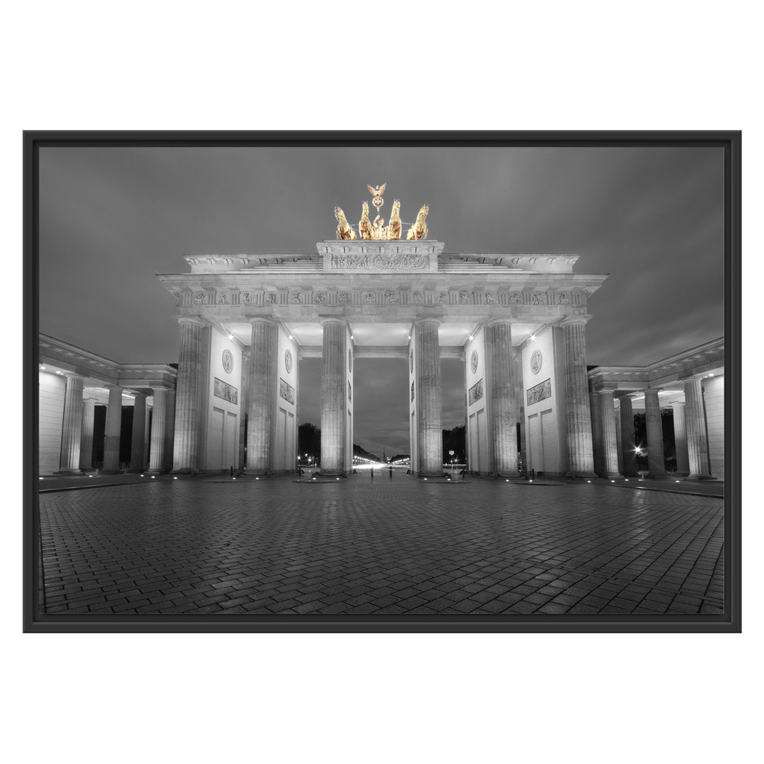 Gerahmtes Wandbild schönes Brandenburger Tor