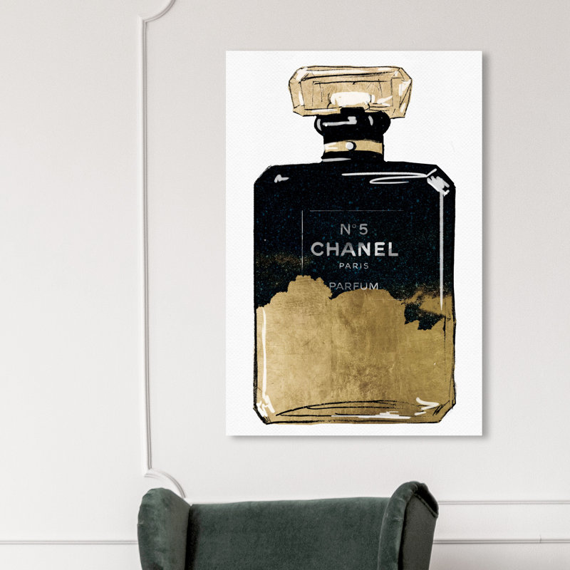 " Fashion And Glam Moonshine Perfume ", Wrapped Canvas, 54" H x 36" W