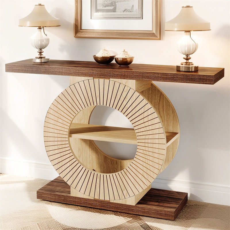 Console 39,3 ", table de couloir élégante en bois