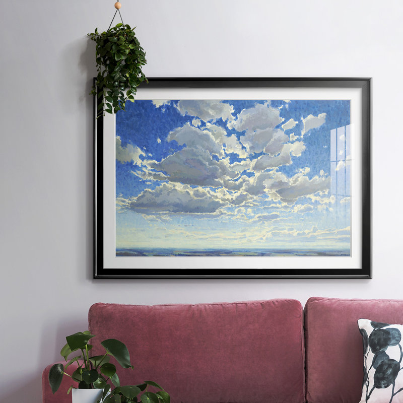 Cloudscape, H 19 po x l 27 po x P 1,5 po, Noir