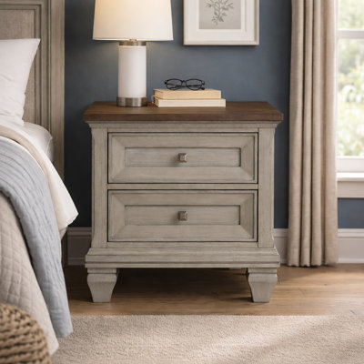 Jaena 2 Drawer Nightstand