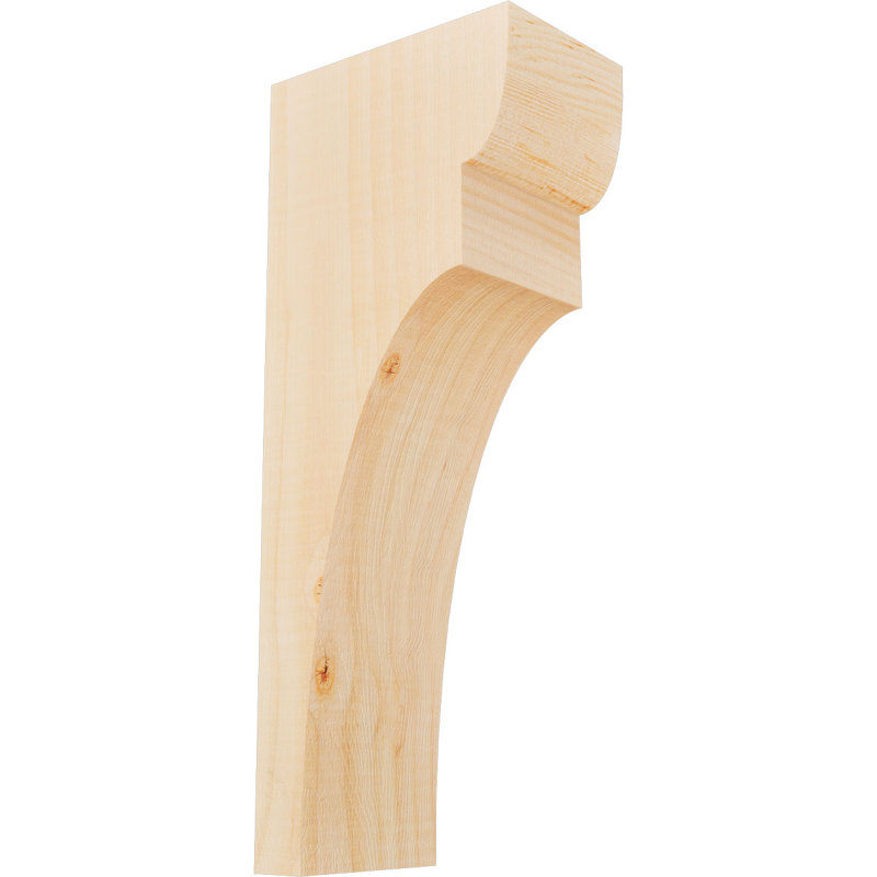 Yorktown Corbel, H 14 po x l 3,5 po x P 6 po, Sapin de Douglas, Lisse