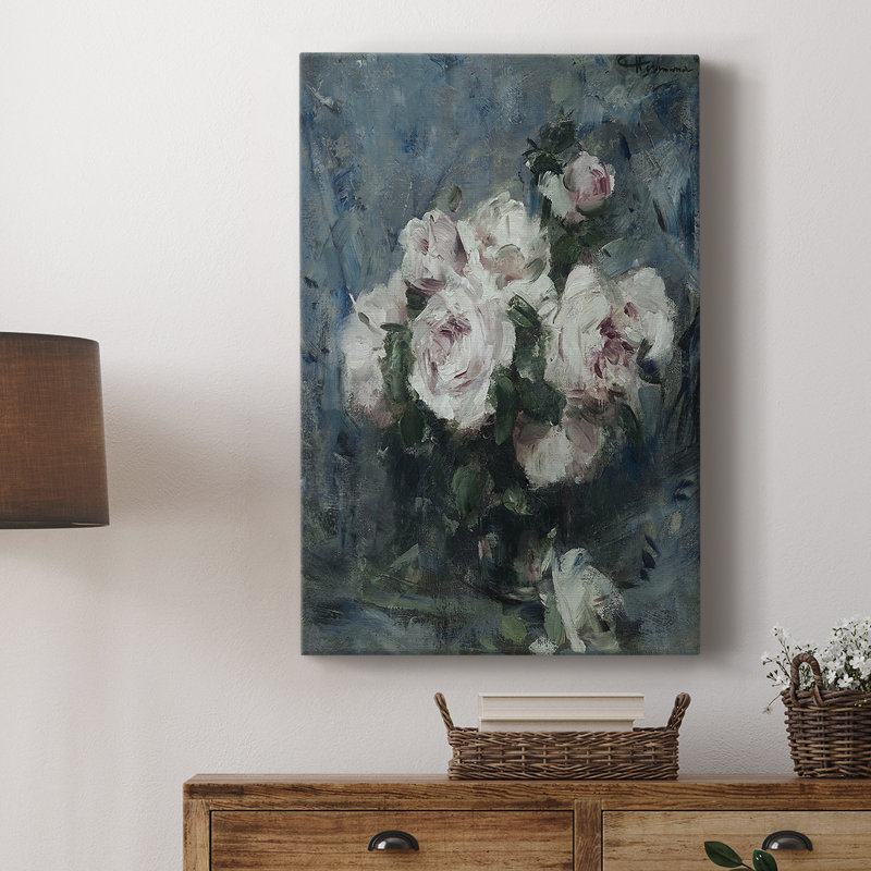 Motif floral rétro CCXIV - galerie Cavas, H 48 po x l 32 po
