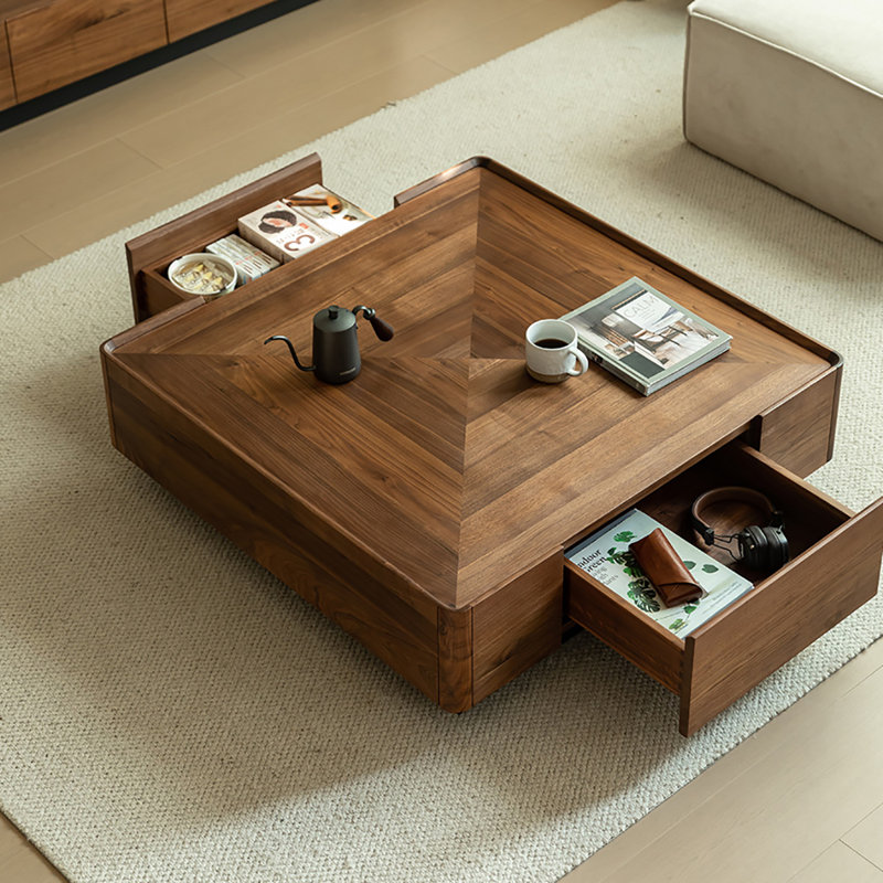 Table basse simple, H 12,2 po x L 39,4 po x l 39,4 po