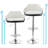 Swivel Upholstered Adjustable Height Counter Stool