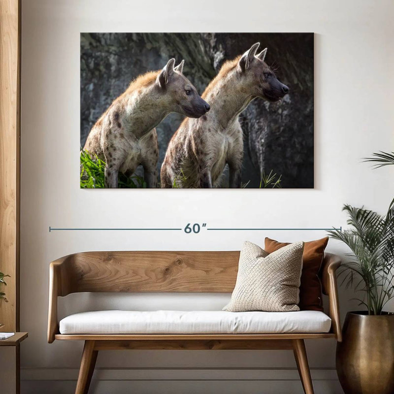 Crowle Hyenas On Alert, 32" H x 48" W