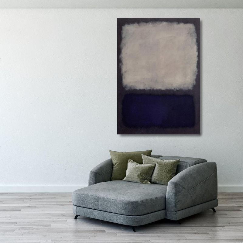 Bleu et gris, 1960, H 39 po x l 28 po
