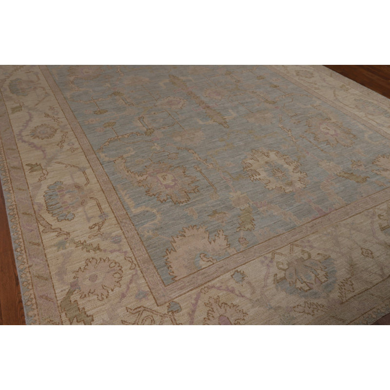 Vegetable Dye Oushak Turkish Area Rug 9x12