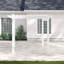 Queensbrook Taquarius 9.5 Ft. W x 9.5 Ft. D Vinyl Pergola