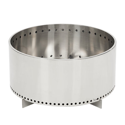 Smokeless Large Fire Pit with Stand Portable Stainless Steel for Patio Camping