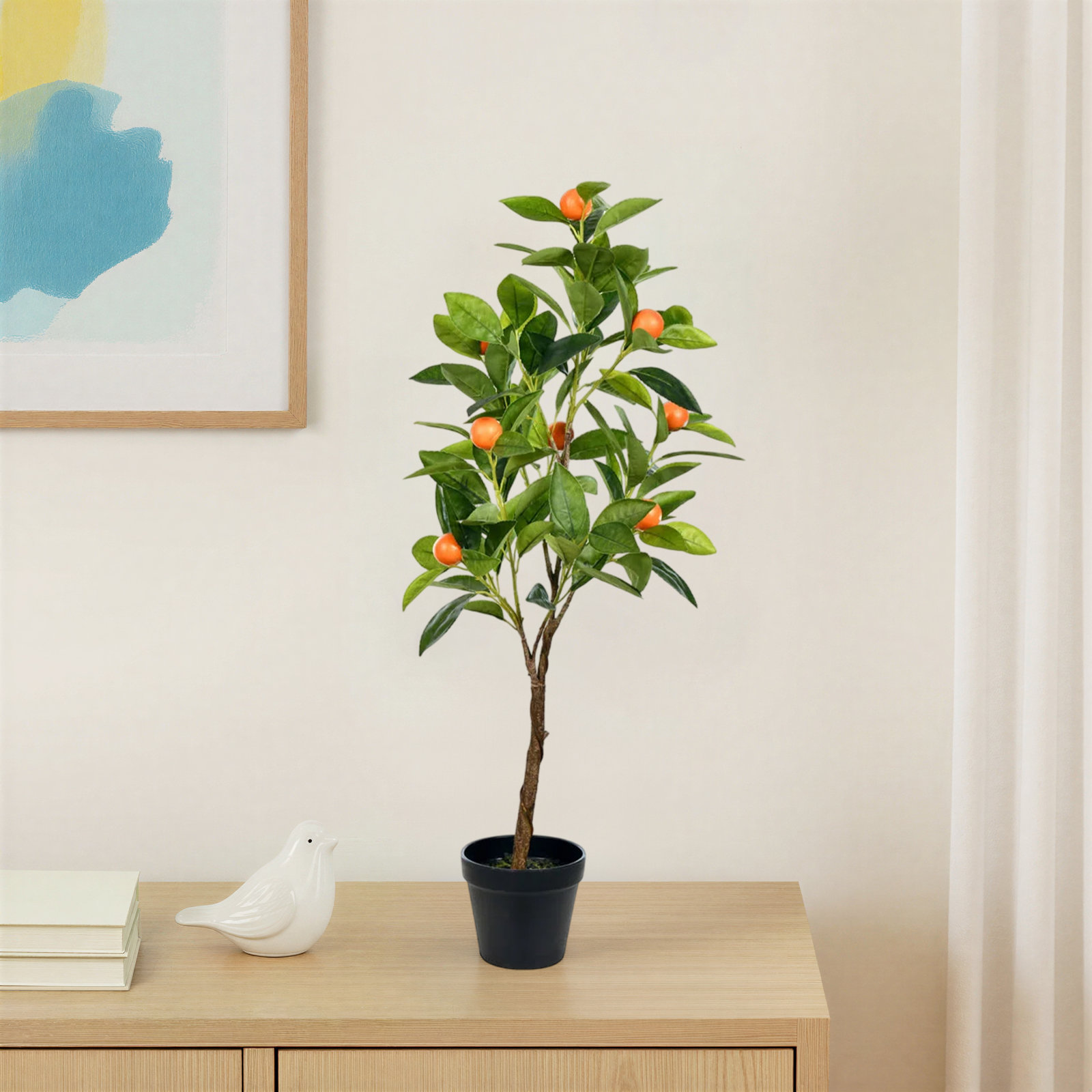 29'' Faux Orange Tree in Pot
